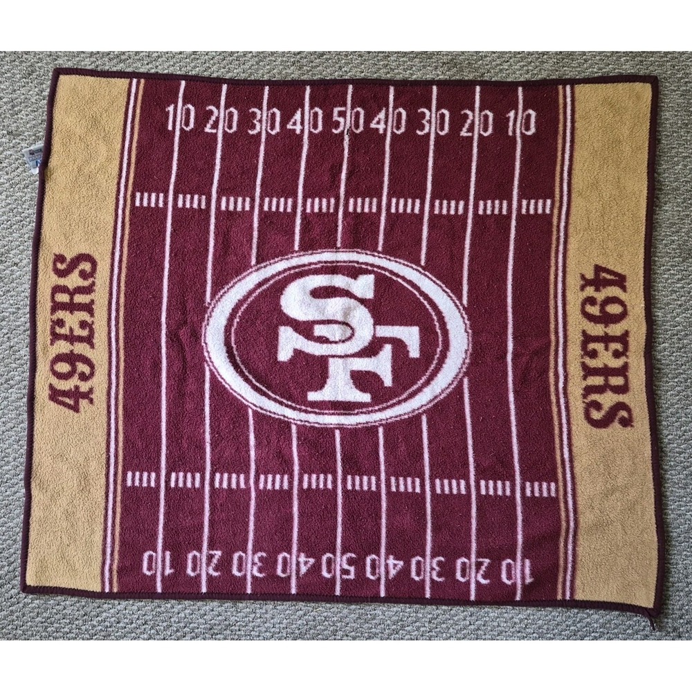 Vintage San Francisco 49ers Throw Stadium Blanket The Northwest Company  55"x47"